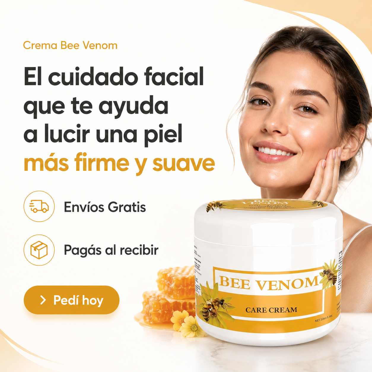 🐝 Crema Bee Venom Facial Antiedad y Reafirmante 🍯