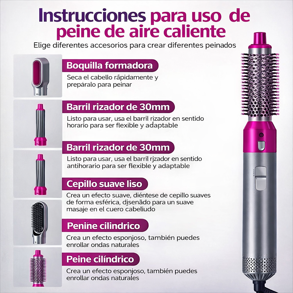 Cepillo Secador 5 en 1