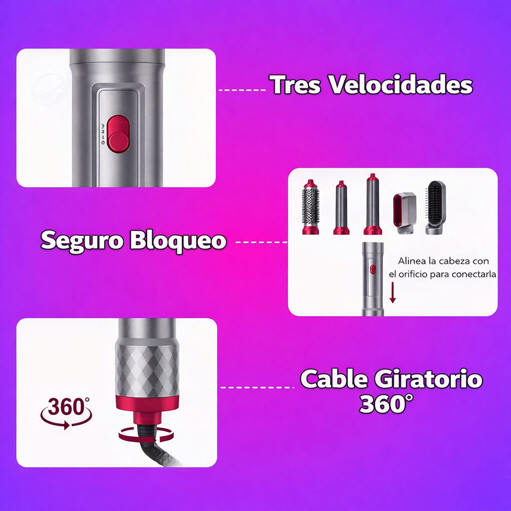 Cepillo Secador 5 en 1