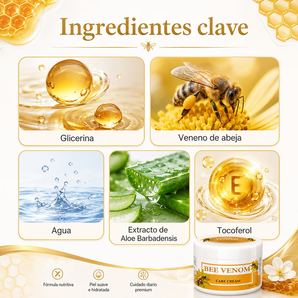 🐝 Crema Bee Venom Facial Antiedad y Reafirmante 🍯